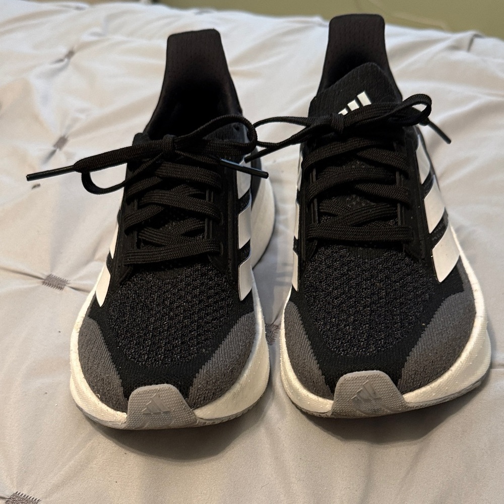 Adidas Ultraboost Black and White Running Shoes - Picture 2 of 2